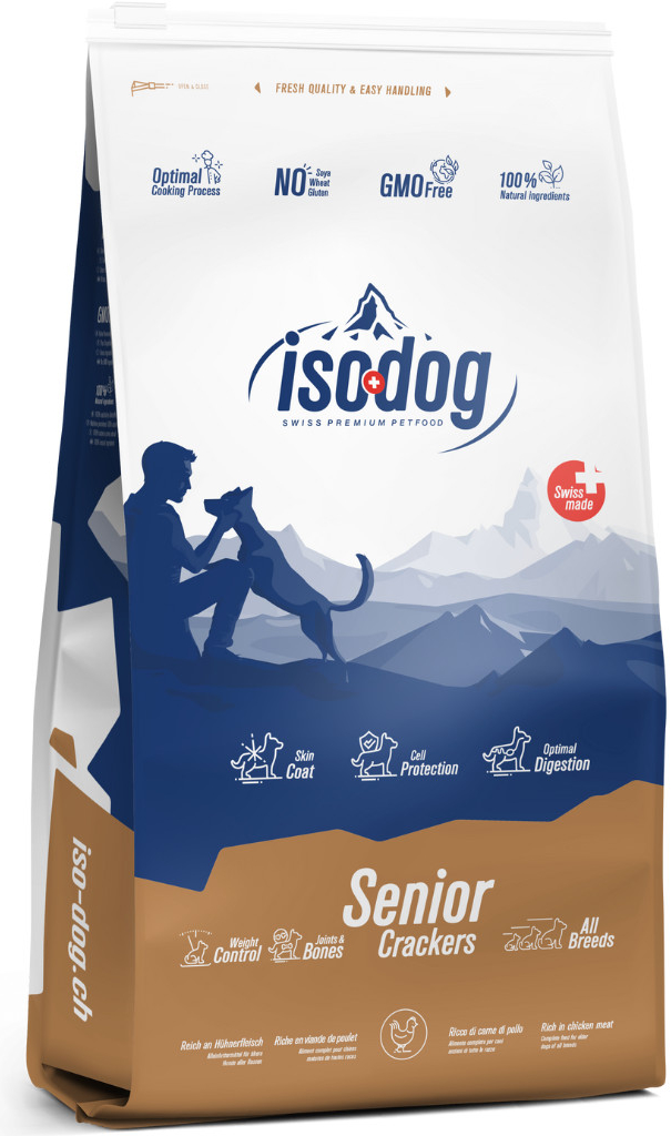 Iso-dog Senior Crackers Chicken All Breeds 12 kg