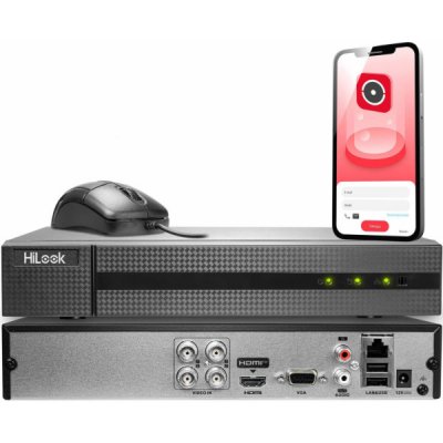 Hikvision HiLook DVR-4CH-4MP – Zboží Mobilmania
