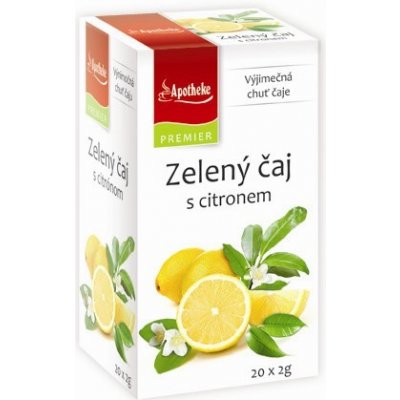 Apotheke Green Zelený čaj s citronem 20 x 2 g – Zboží Mobilmania