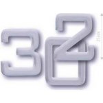 Cobra Číslice "3" 25mm mat.nerez nalepovací – Hledejceny.cz