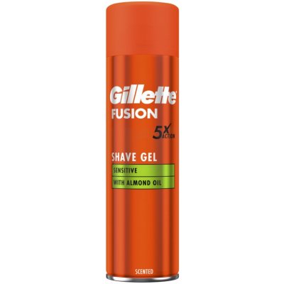 Gillette Fusion 5 Sensitive gel na holení 200 ml – Sleviste.cz