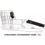 Mr. Rozchov Náhubek kovový Pitbulteriér Stafordširský teriér pes – Zboží Mobilmania