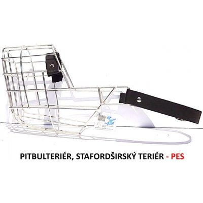 Mr. Rozchov Náhubek kovový Pitbulteriér Stafordširský teriér pes – Zboží Mobilmania