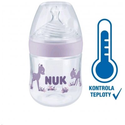 Nuk kojenecká láhev Nature Sense s kontrolou teploty fialová 150 ml – Zbozi.Blesk.cz