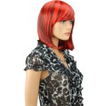 Elementrix Dámská paruka krátká černá červená 1RED-1HRED – Sleviste.cz