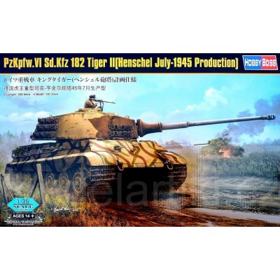 Hobby Boss Pz.Kpfw.VI Sd.Kfz.182 Tiger II Henschel July-1945 Production 1:35 – Hledejceny.cz