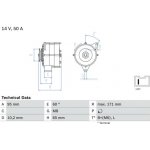 generátor BOSCH 0 986 034 830