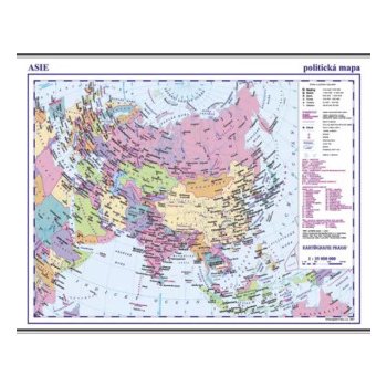 Asie / příruční mapa politická 1:35M