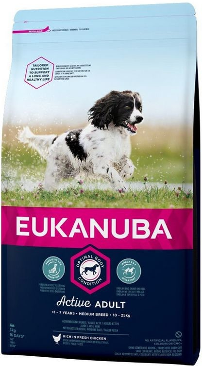 Eukanuba Active Adult Medium Breed 3 kg