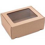 Eobaly.cz Dárková krabice s průhledným víkem 250x200x100 - 25 ks – Zboží Dáma