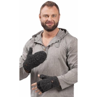 Vlněné převlékací rukavice antracitové – Hledejceny.cz