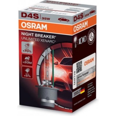 OSRAM XENONOVÁ VÝBOJKA D4S 35W NIGHT BREAKER UNLIMITED 66440XNB – Zbozi.Blesk.cz