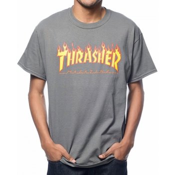Thrasher Flame Logo Charcoal gray