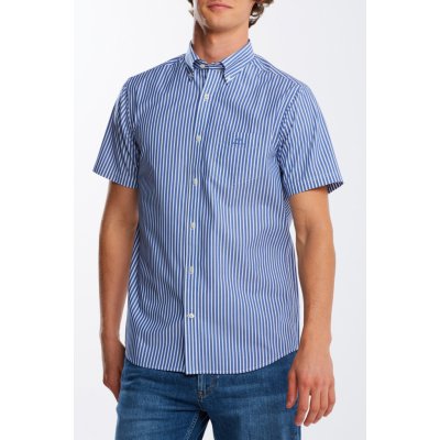 Gant košile red broadcloth STRIPE BD SS modrá M – Zbozi.Blesk.cz