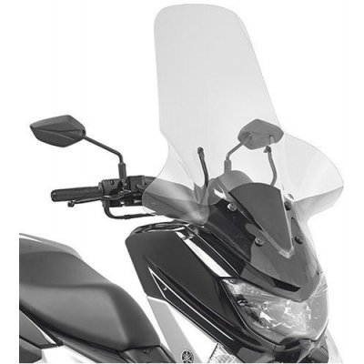 Kappa 2123DTK přední plexi, čiré 81,5 x 64,5 cm (výška x šířka) pro YAMAHA N Max 125 (15-19) – Zboží Mobilmania