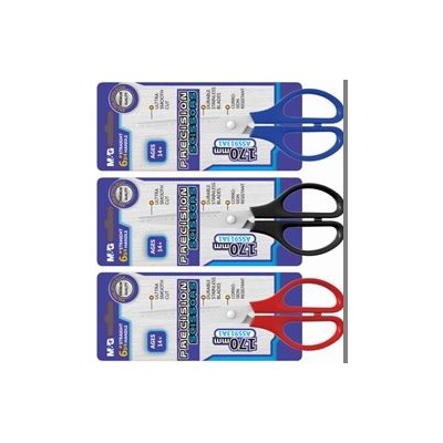 Nůžky Office Precision M&G ocelové 170 mm, mix barev – Zboží Mobilmania