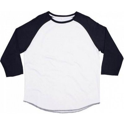 Mantis baseballové tričko Superstar s kontrastními 3/4 rukávy bílá modrá námořní P88