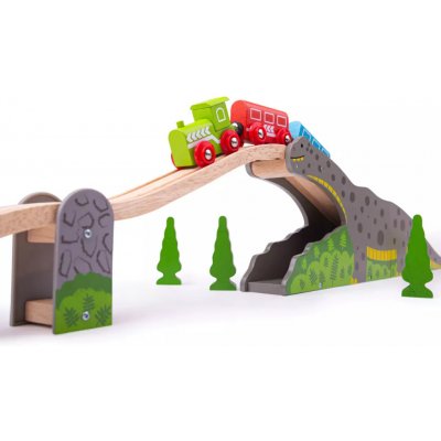 Hop Bigjigs Rail Dinosauří most – Zboží Mobilmania