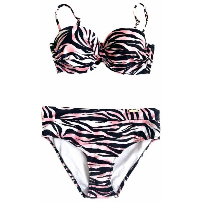Gabbiano dvoudílné plavky Evita-D černo-růžové