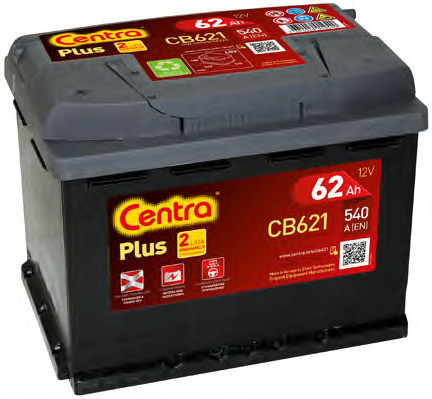 Centra Plus 12V 62Ah 540A CB621