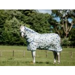 Horseware Deka proti hmyzu Amigo Bug s integrovaným krkem dragonfly print silver, blue & sage – Hledejceny.cz