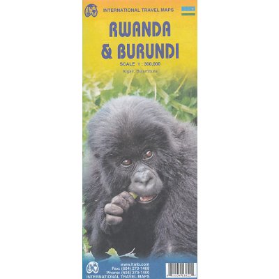 ITMB Publishing mapa Rwanda,Burundi 1:300 t. ITM – Hledejceny.cz