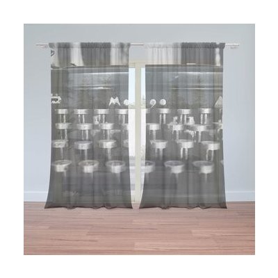 Sablio Záclony Psací stroj: 2ks 150x250cm – Hledejceny.cz