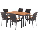 LIVARNO Sada zahradního nábytku Valencia, 7dílná, hnědá – Hledejceny.cz