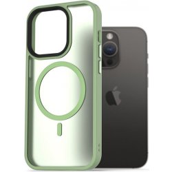 Pouzdro AlzaGuard Matte Case Compatible with MagSafe iPhone 14 Pro zelené