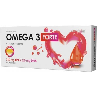 Activlab Pharma Omega 3 Forte s vitamínem E 60 kapslí – Hledejceny.cz