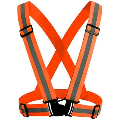 Take it shop Bezpečnostní reflexní popruh na tělo oranžový – Zboží Dáma