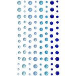 Galeria Papieru Samolepicí dekorační kamínky - mix velikostí, modré odstíny, 104 ks – Sleviste.cz