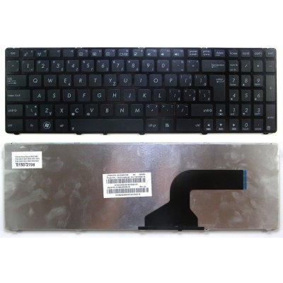 slovenská klávesnice AsusA43 A52 A53 A72 B53 G60 G53 G72 G73 K52 K72 N50 N51 N53 N60 N61 N71 černá SK design 1 – Zboží Mobilmania