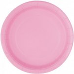 Unique Talířky papírové sv. růžové 23cm/ – Zboží Dáma