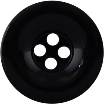 Knoflík čtyřdírkový - 36" - 22,86mm - vysoký lesk - různé barvy Knoflík čtyřdírkový - vysoký lesk: Černá – Zboží Dáma