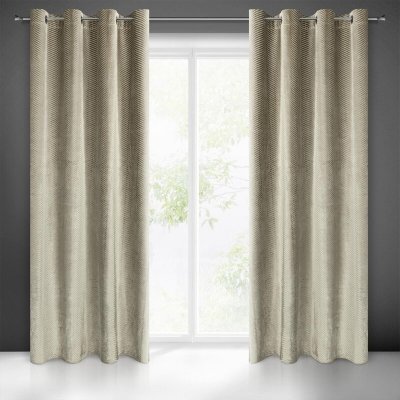Takoy Závěs LUSSI z lesklého sametu s žakárovým vzorem-HF-384510 | 140 x 250 cm – Hledejceny.cz