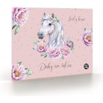 Desky na číslice Kůň Romantic, flowers – Zboží Mobilmania