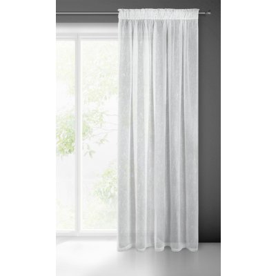 ZÁCLONA IDA NA PÁSCE 140X250 CM BÍLÁ – Hledejceny.cz