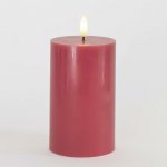 SIRIUS Vosková LED svíčka Sille růžová švestka 7,5 x 12,5 cm – Hledejceny.cz