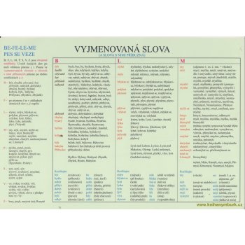 Vyjmenovaná slova /tabulka A4/