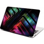 Sablio Samolepka na notebook Černé pruhy - 38x26 cm – Zboží Mobilmania