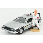 Corgi De lorean Time Machine With Figure Back To The Future 1 Ritorno Al Futuro 1 1:36 Silver