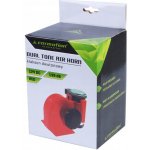 Klakson červený, dva tóny, s kompresorem 12V – Hledejceny.cz
