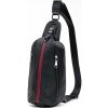 Taška  Bullcaptain kožená taška přes rameno Oddvin Černá 6L XB014