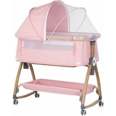 Chipolino Postýlka Charisma 2v1 Pink Wood – Hledejceny.cz