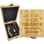 Sablio Dárková sada na víno Když Bůh stvořil tchány: 147×168×49 mm – Hledejceny.cz