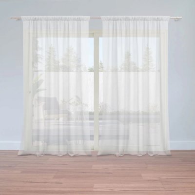 Záclony Bílá: 2 ks - 150x250 cm - Sablio – Hledejceny.cz