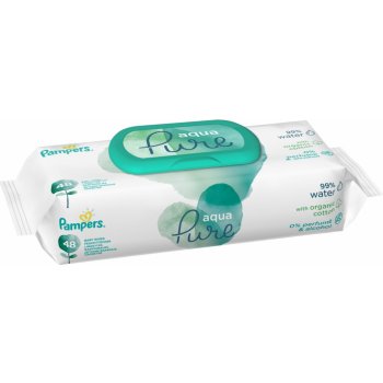 Pampers Aqua Pure dětské čisticí ubrousky 48 ks od 42 Kč - Heureka.cz