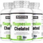 Survival Hořčík Magnesium Chelated 150 kapslí 2+1 – Hledejceny.cz