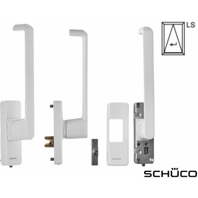 Schüco Klika standard PASK Barva: Bílá - RAL 9016, Varianta pro: Levé křídlo – Sleviste.cz